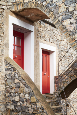 Colletta di Castelbianco, a thirteenth-century Ligurian village restored by Giancarlo De Carlo in the 1990s. Savona, Italy.